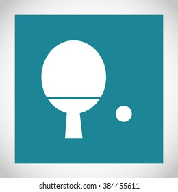 Ping-pong racket and ball