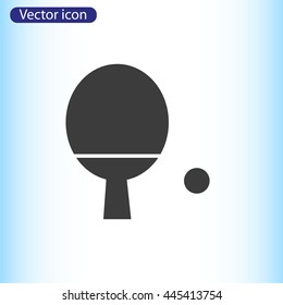 Ping-pong racket and ball
