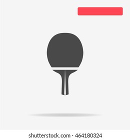 Ping-pong racket icon. Vector concept illustration for design.