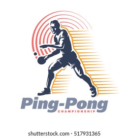 Ping-Pong. Sport emblem