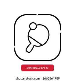 Ping-Pong symbol, event agency outline vector icon. Modern, simple flat vector illustration for web site or mobile app