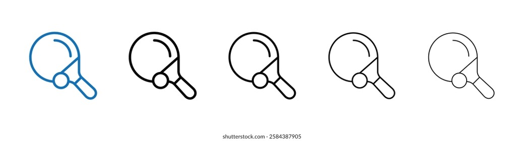 Ping-pong, table tennis icon web design logo set collection in flat vector