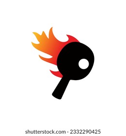 Pingpong table tennis sport vector logo design