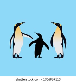 PINGUIN ANIMAL ICON VECTOR LOGO