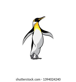 Pinguin ice antartic logo modern and simple