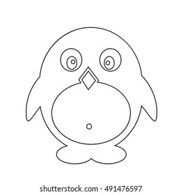 Pinguin icon illustration design