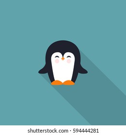 pinguin icon. vector illustration