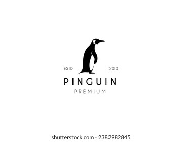 Pinguin, Vektorgrafik. Inspiration für kreatives Tierlogo. kann als Symbole, Markenidentität, Symbole oder andere verwendet werden.