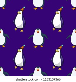 pinguins seamless pattern