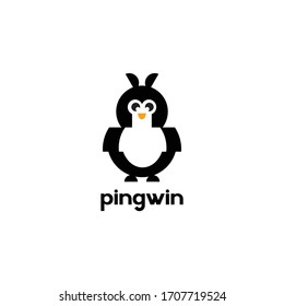 Pingwin Logo Animal cute simple