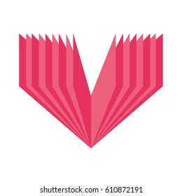 pink abstract arrow