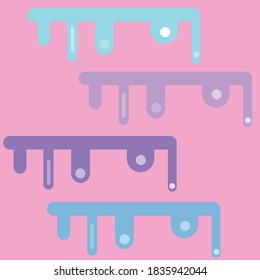 pink abstract art colorful design.