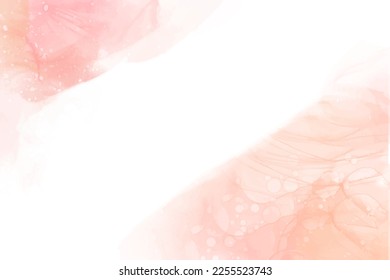 Pink abstract background of alcohol ink art painting.Watercolor alcohol ink paint on high quality.Luxury Alcohol ink texture background, liquid paints cloudy effect, design for ceramic tile, banner.