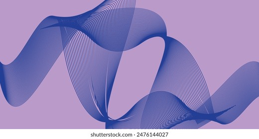 Pink abstract background with blue wavy lines. Vector design layout for business presentations, flyers, posters and invitations.