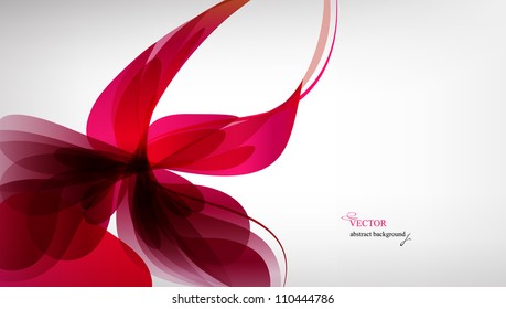 Pink abstract background. Bright abstract flower
