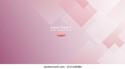 Pink abstract background with creative line and minimal ornament