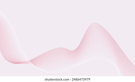 Fondo abstracto rosa con línea curva