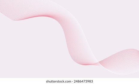 Fondo abstracto rosa con línea curva