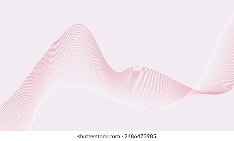Pink abstract background with curve line