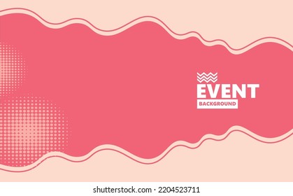 Pink abstract background with curvy shapes element for backdrops, events, art performances, or covers.