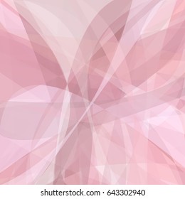 Pink abstract background from dynamic curves - vector design