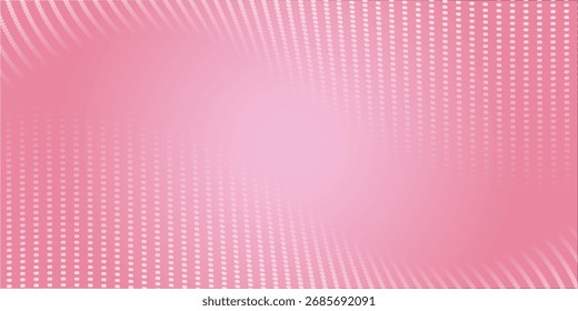 Pink abstract background with flowing particles. Awesome dotted concept. vector illustration