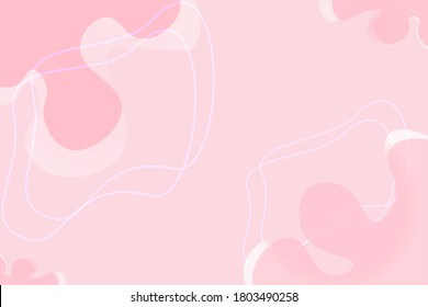 A pink abstract background. Fluid shapes composition.
