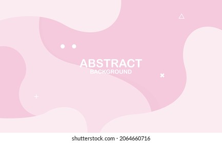 Pink abstract background. Fluid shapes composition. Vector illustration