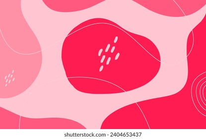 diseño de forma dibujado a mano con fondo rosa para, afiche, portada , web