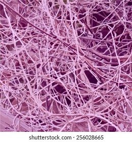 Pink abstract background of intertwined branches