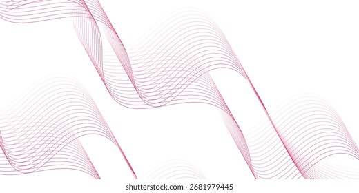 Fondo abstracto rosado. Fondo abstracto con líneas. Forma geométrica roja. Composición de Formas dinámicas con líneas. Fondo de Vector eps10