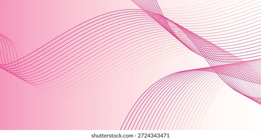rosafarbener abstrakter Hintergrund. abstrakter Hintergrund mit Linien. rote geometrische Form. Dynamische Formenzusammenstellung mit Linien. Vektor eps10
