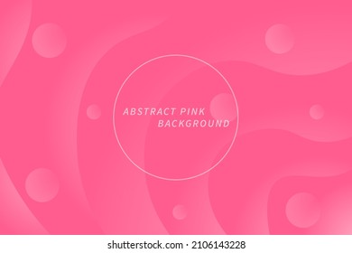 pink abstract background with liquid and circle shapes modern design . vector illustration Eps10