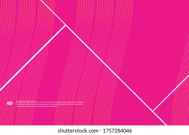 Fondo abstracto rosado. Patrón vectorial moderno con formas y líneas geométricas multicolor.