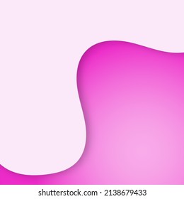 Pink abstract background papercut. wave organic graphic geometric. vector design. creative gradient background for web banner. Wallpaper, Card, backdrop, presentation, poster.