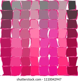 Pink abstract background pattern. Watercolor painting design. Vector illustration.