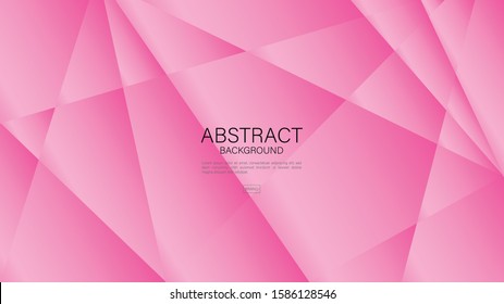 Pink abstract background, polygon, Geometric vector, beauty texture, graphic design, Minimal, cover design, flyer template, banner, web page