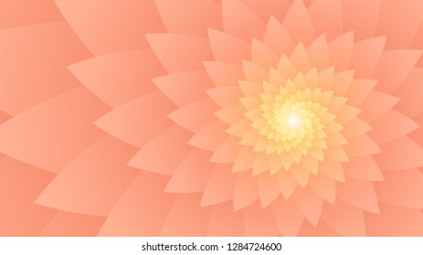 Pink abstract background, psychedelic spiral fractal, flower.