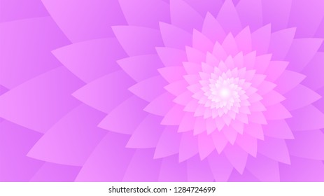 Pink abstract background, psychedelic spiral fractal, flower.