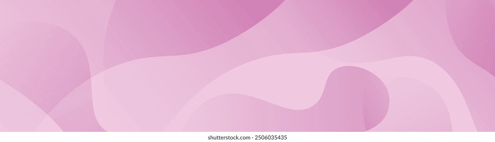 Pink abstract background with smooth wavy shapes, Pink minimal background with dynamic shapes, vector, illustration