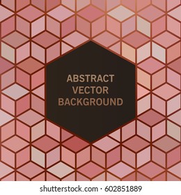 Pink abstract background with space for text. Vector illustration.