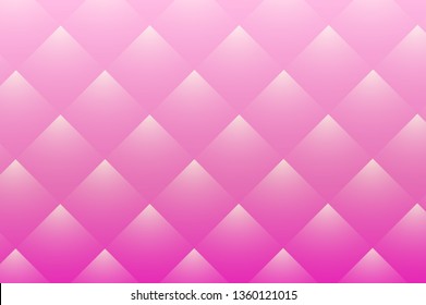 Pink abstract background  with square pattern, 3D vector illustration.