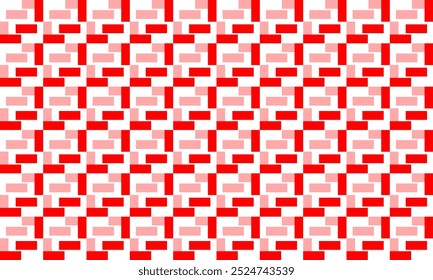 Fundo abstrato rosa com quadrados de retângulo vermelho rosa bloco tira de bloco sem emenda padrão de repetição, design de imagem de padrão repleto para impressão de tecido ou papel de parede ou pacote de envoltório impressão fuzzy