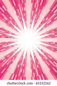 Pink abstract background with stars and stripes