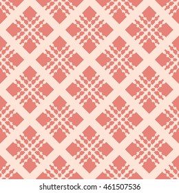 Pink abstract background, striped textured geometric seamless pattern