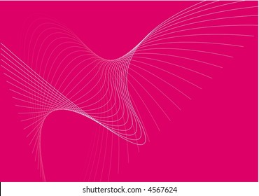 Pink abstract background with swirling lines