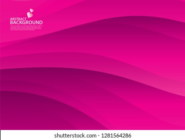 Pink Abstract background, texture design, vector illutration, valentines or wedding background, cover, flyer, advertisement, Horizontal paper