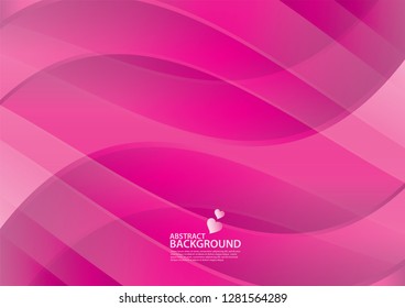 Pink Abstract background, texture design, vector illutration, valentines or wedding background, cover, flyer, advertisement, Horizontal paper