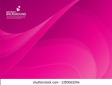 Pink Abstract background, texture design, vector illutration, valentines or wedding background, cover, flyer, advertisement, Horizontal paper