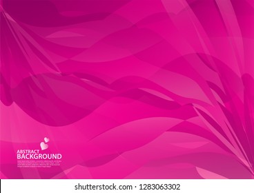 Pink Abstract background, texture design, vector illutration, valentines or wedding background, cover, flyer, advertisement, Horizontal paper